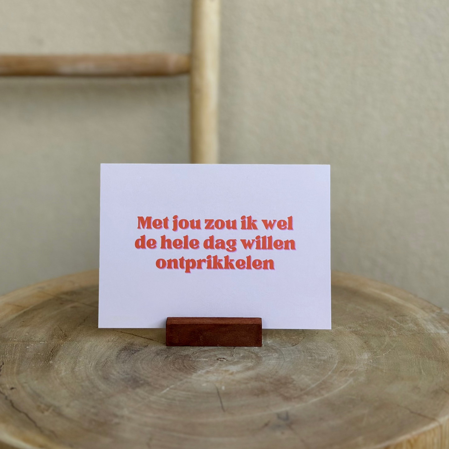 Met jou zou ik wel de hele dag willen ontprikkelen