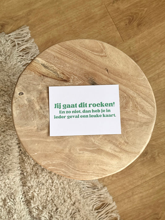 Jij gaat dit rocken