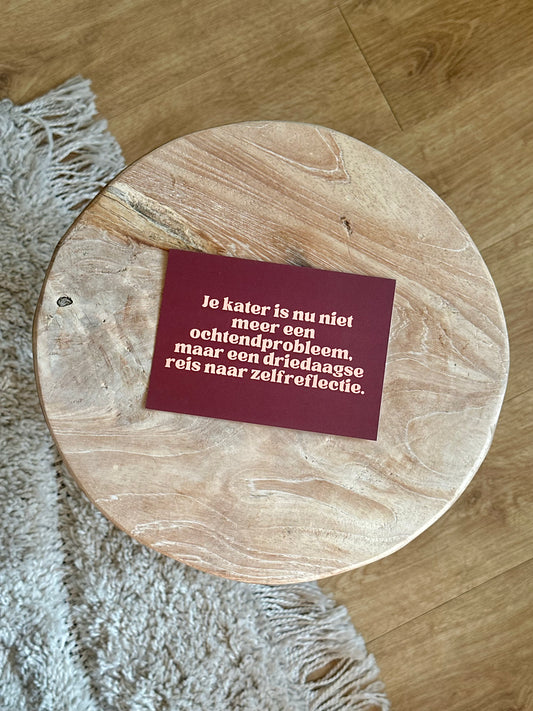 Je kater is niet meer een ochtendprobleem