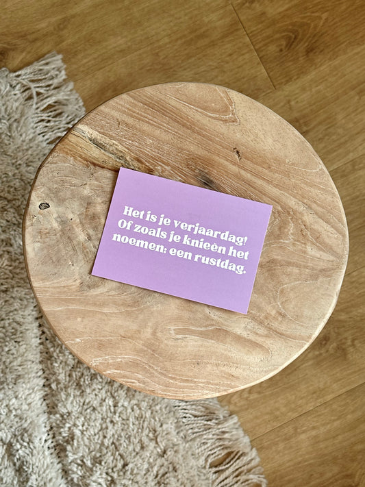 Je knieën hebben een rustdag nodig